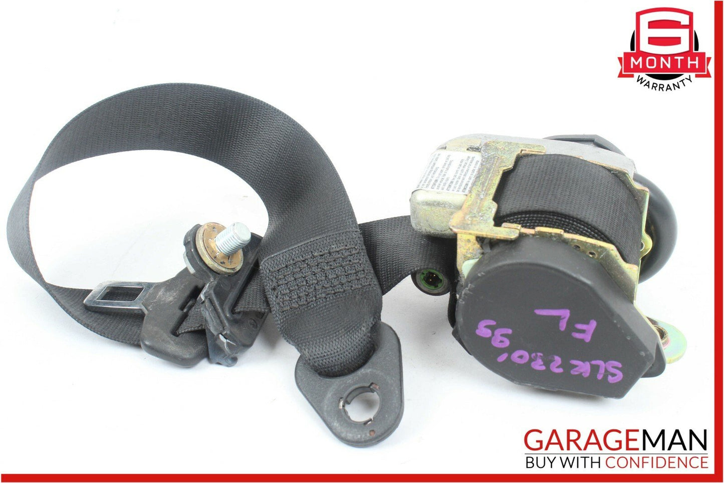 97-00 Mercedes R170 SLK230 Front Left Side Seat Belt Seatbelt Retractor Black