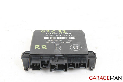 01-07 Mercedes W203 C230 C32 AMG Rear Right Door Control Module 2038202285 Q2