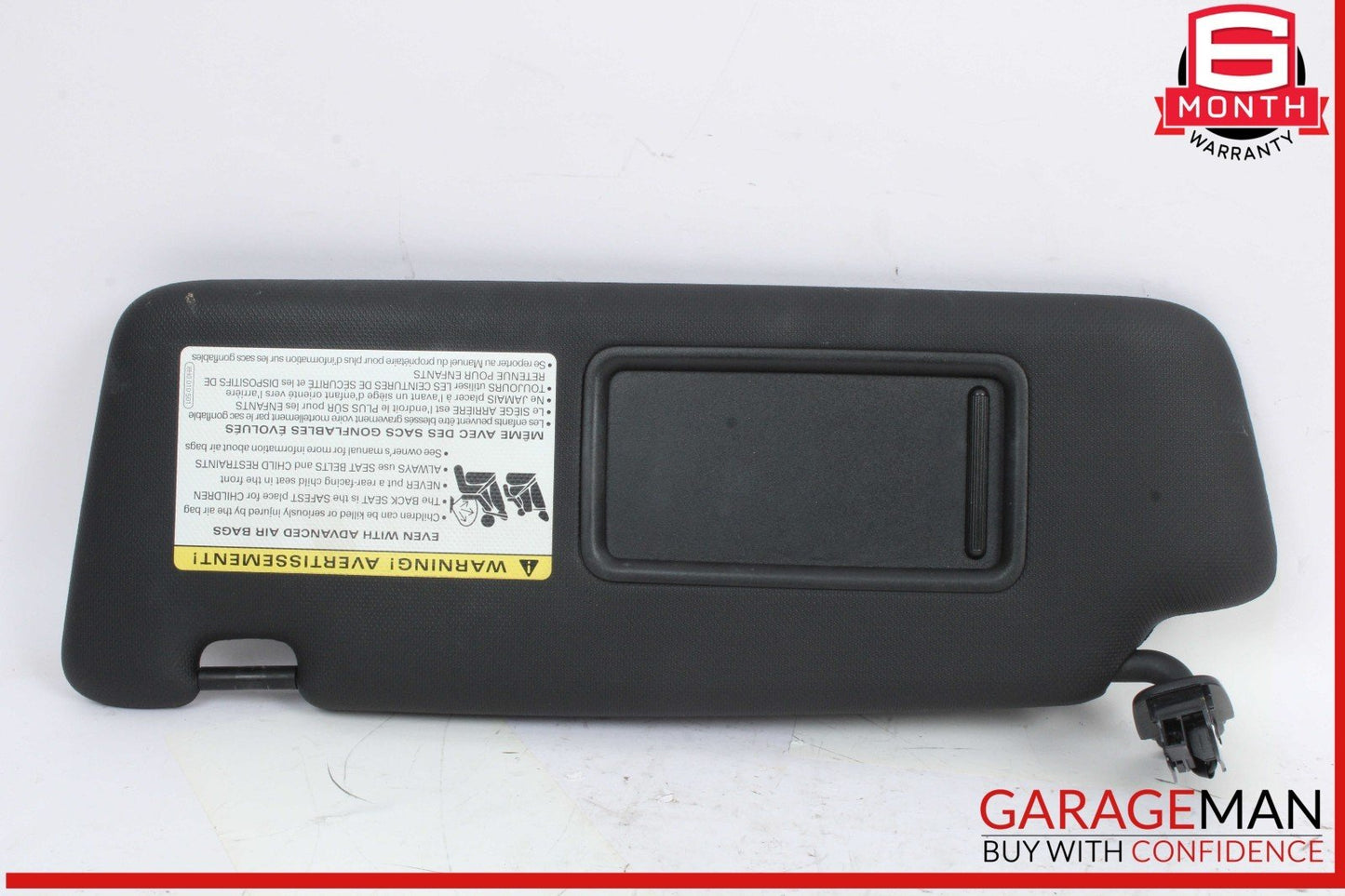 14-17 Audi Q5 SQ5 Front Left Driver Side Sun Visor Sunvisor Black 8U0857551F OEM