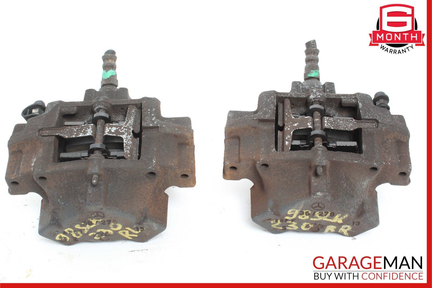 97-04 Mercedes R170 SLK230 Rear Left & Right Side Brake Caliper Calipers Set