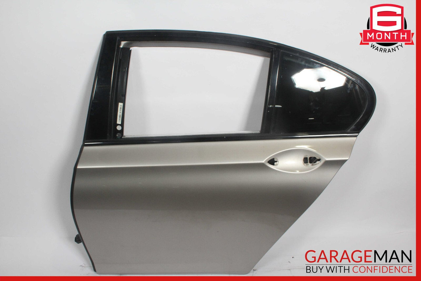 09-15 BMW 750i 750Li Rear Left Exterior Door Shell Panel Silver OEM