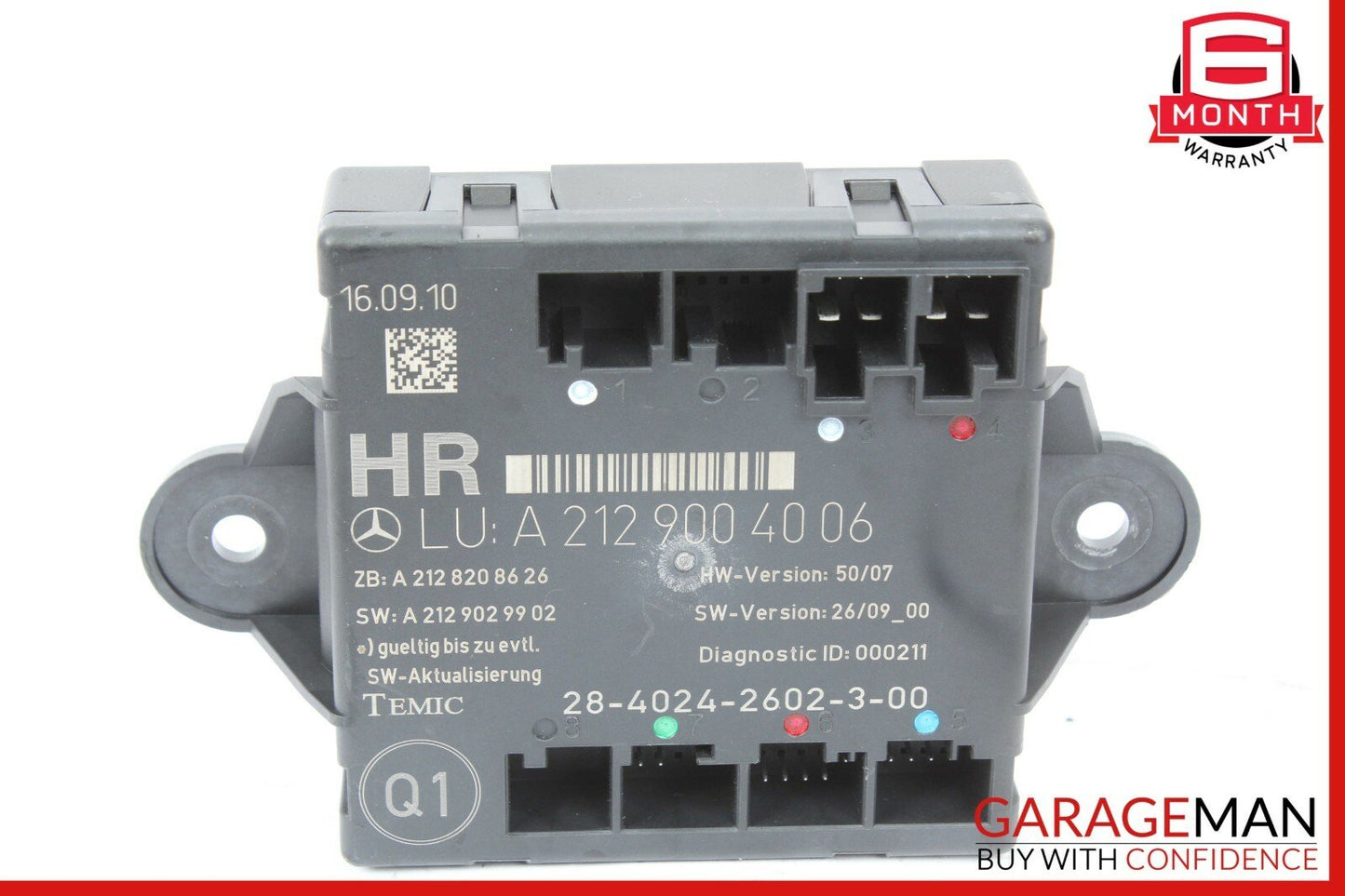 08-14 Mercedes W212 E350 C300 Rear Right Passenger Side Door Control Module OEM