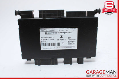 03-12 Mercedes X164 GL450 GL550 SLK280 Seat Control Module Left Side OEM