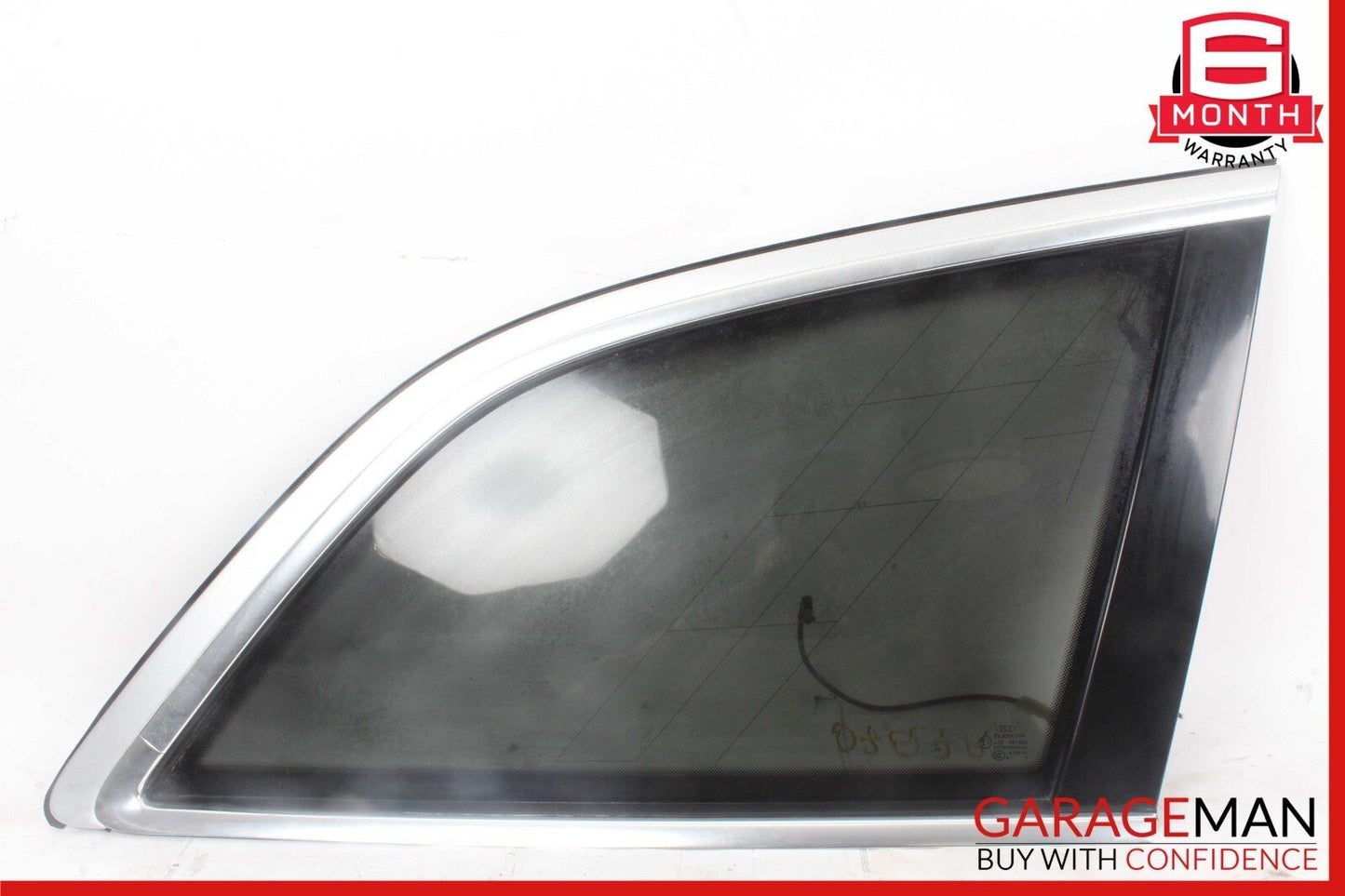07-15 Audi Q7 Right Passenger Side Quarter Window Glass OEM