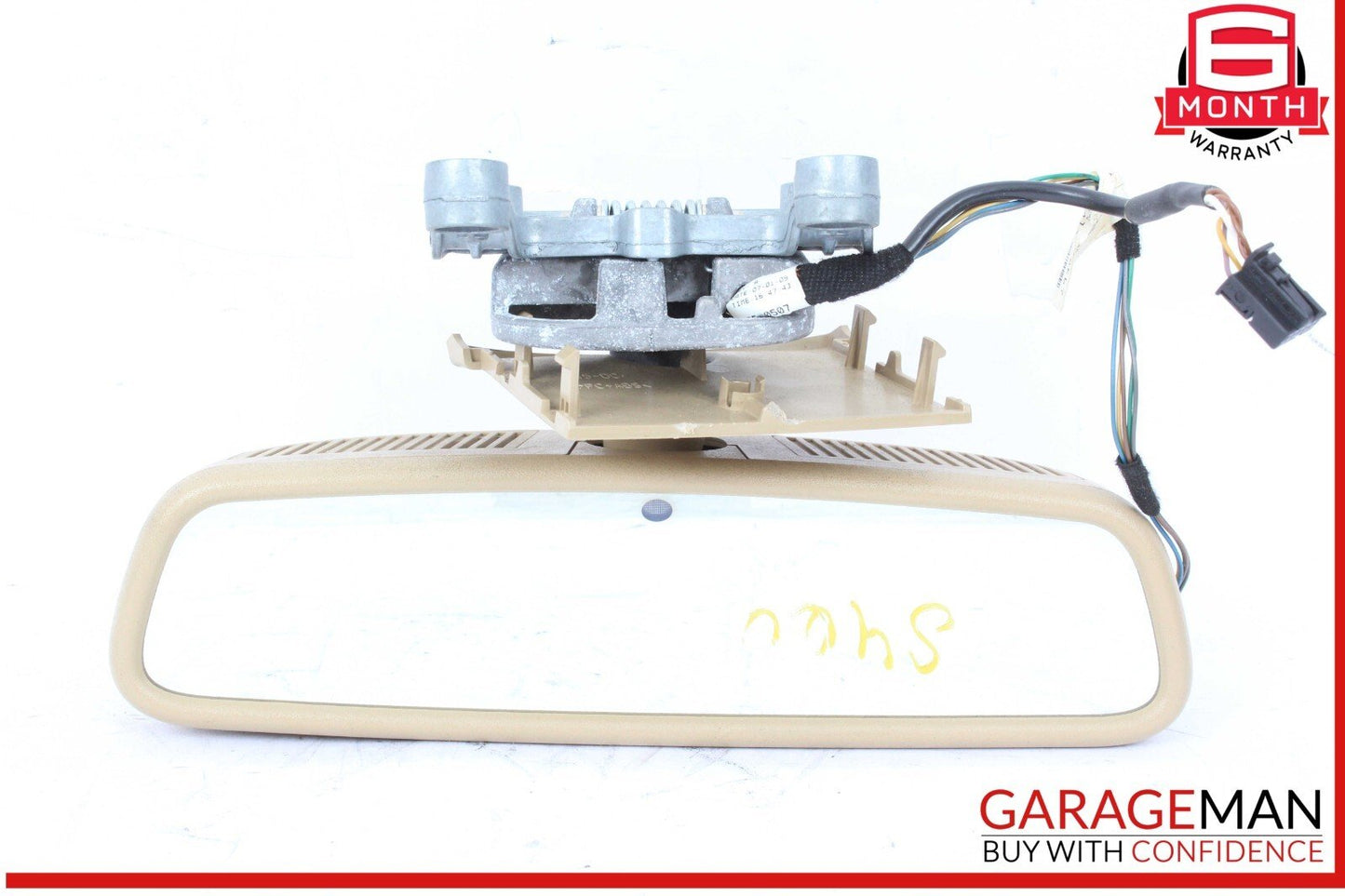 10-13 Mercedes W221 S400 Hybrid Interior Rear View Mirror Beige OEM