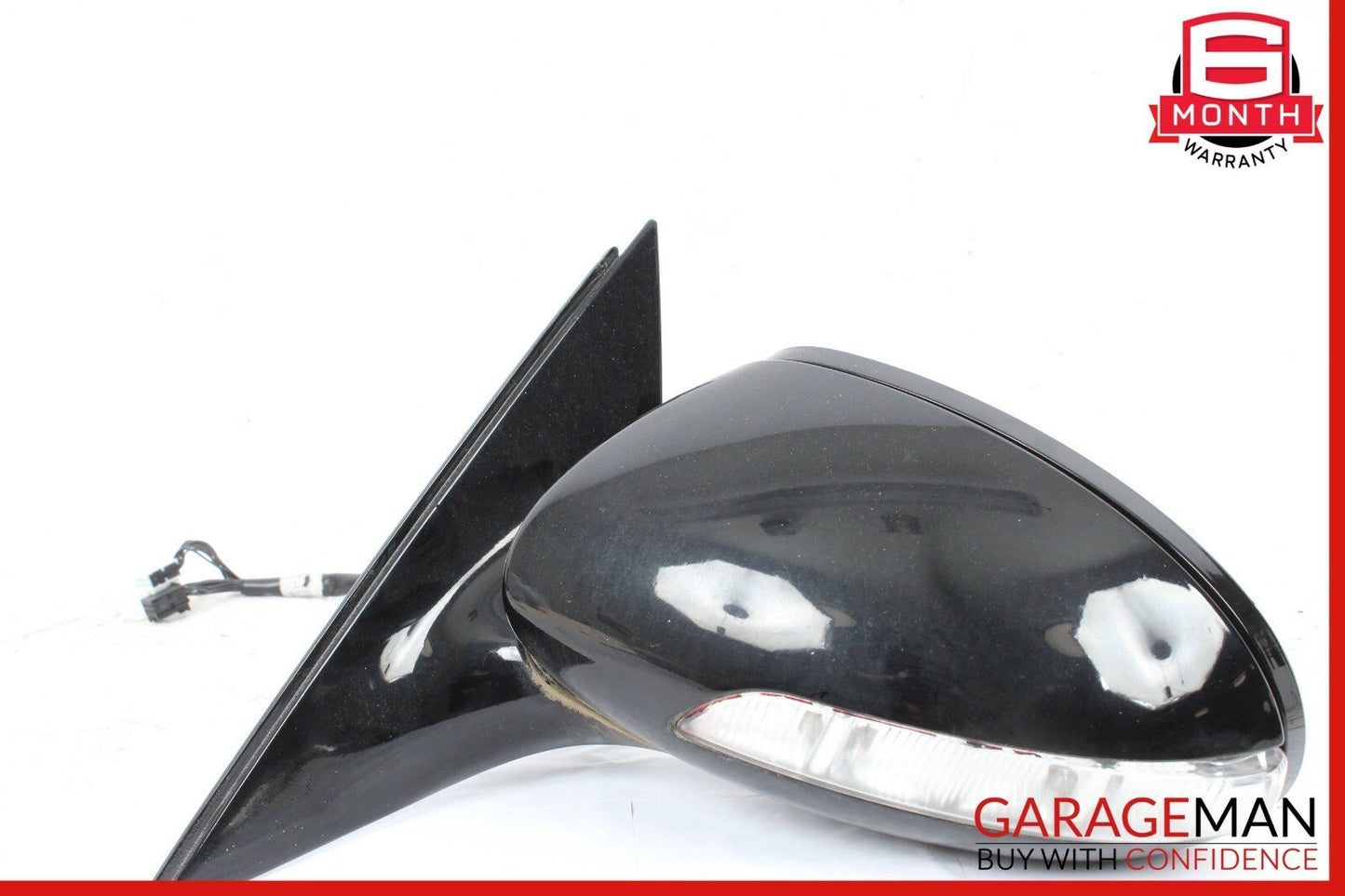 07-09 Mercedes W221 S550 Front Left Side Mirror Door Rear View Black OEM