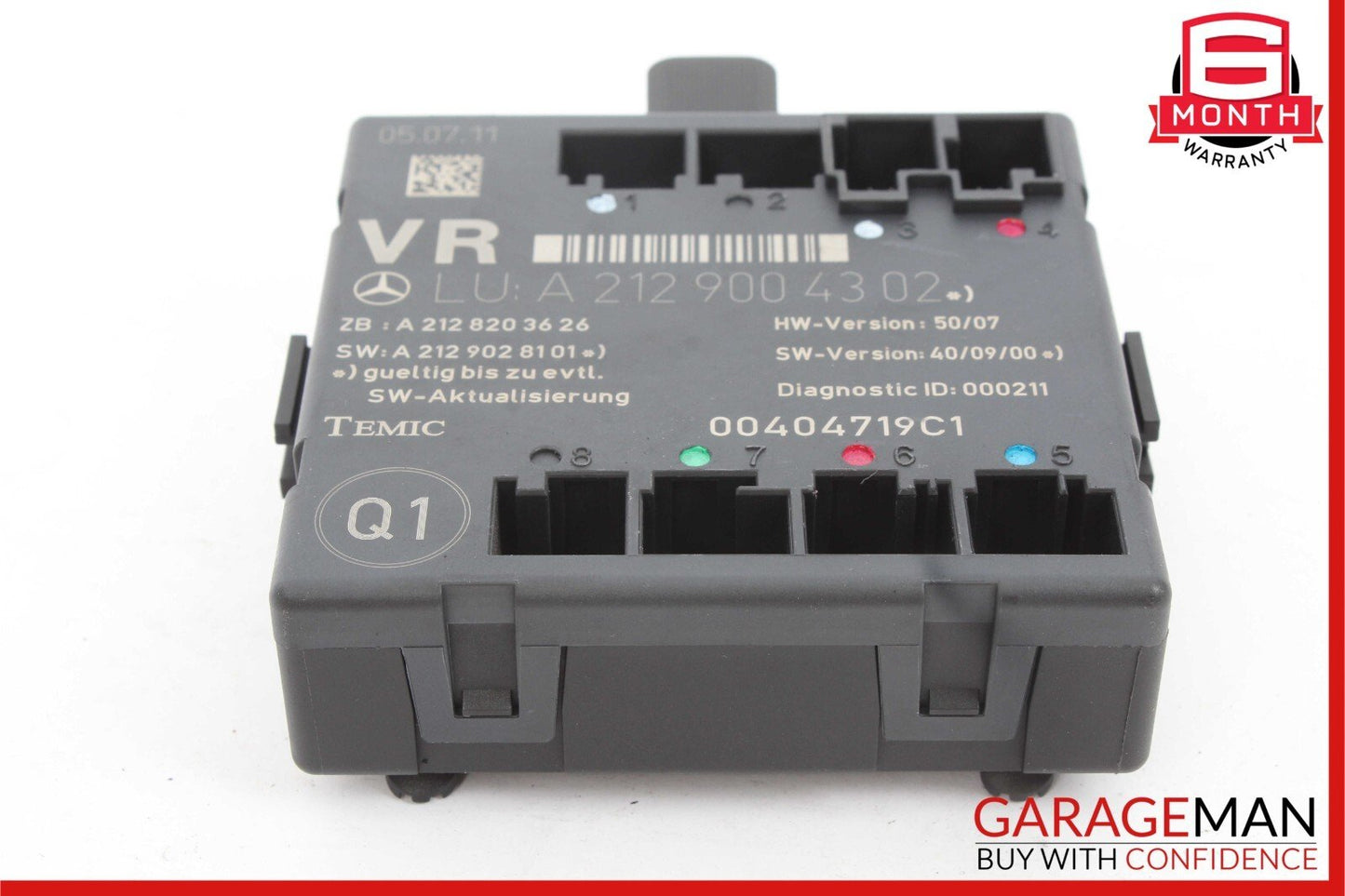 08-18 Mercedes C250 CLS400 E400 E350 Front Right Side Door Control Module Unit