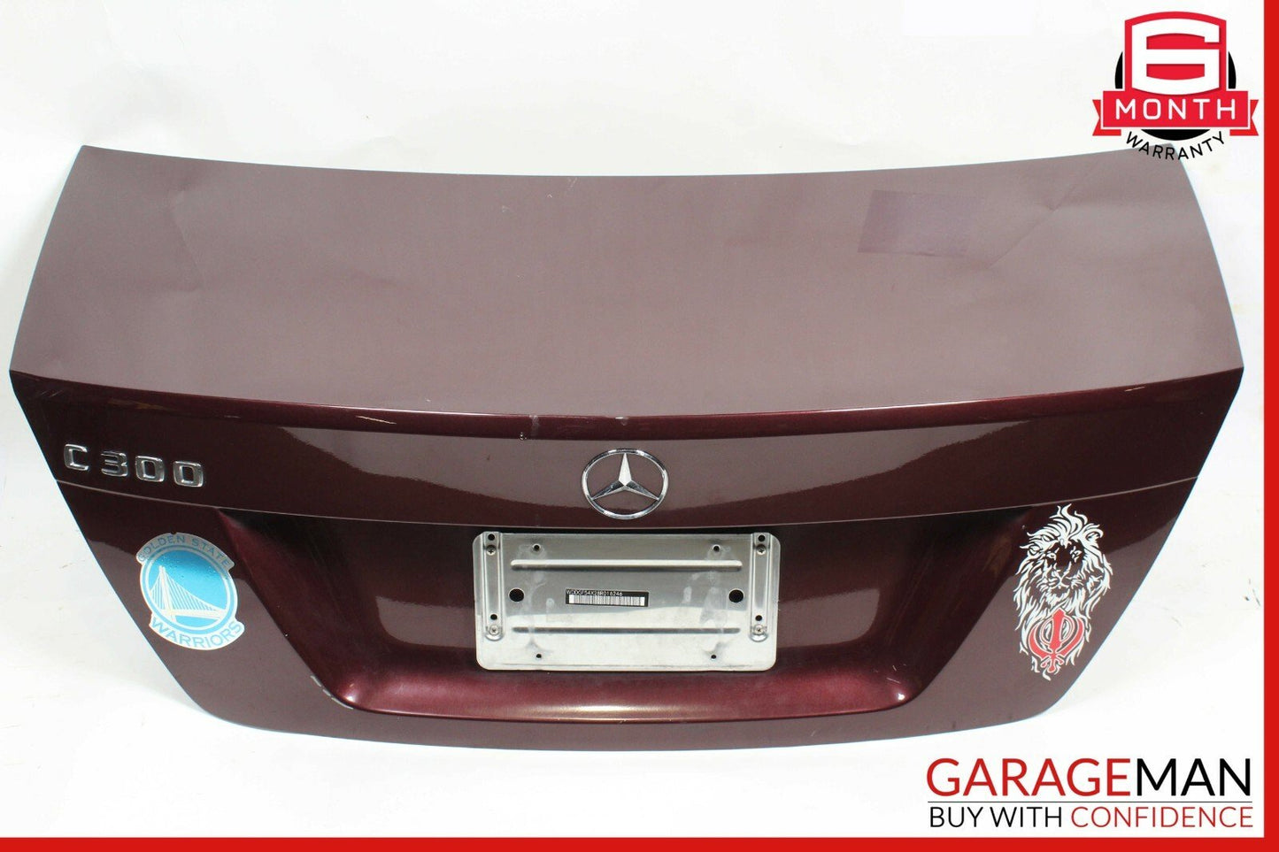 08-14 Mercedes W204 C300 C63 AMG Rear Trunk Lid Deck Shell Panel Red OEM