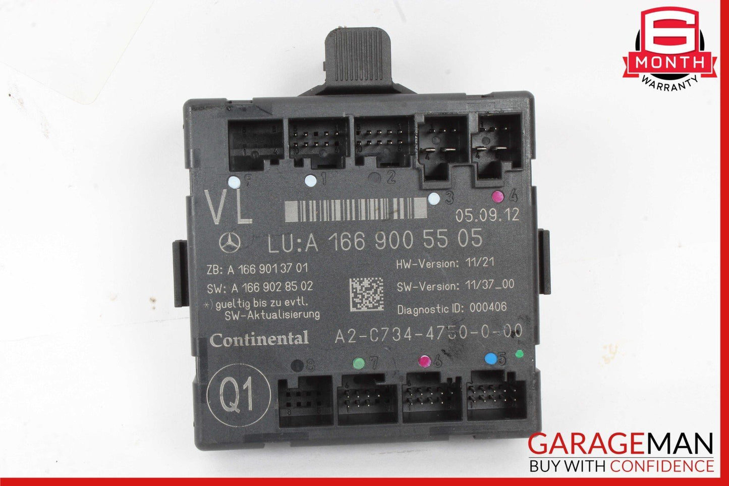 12-19 Mercedes W166 ML350 GLA250 Front Left Side Door Control Module OEM