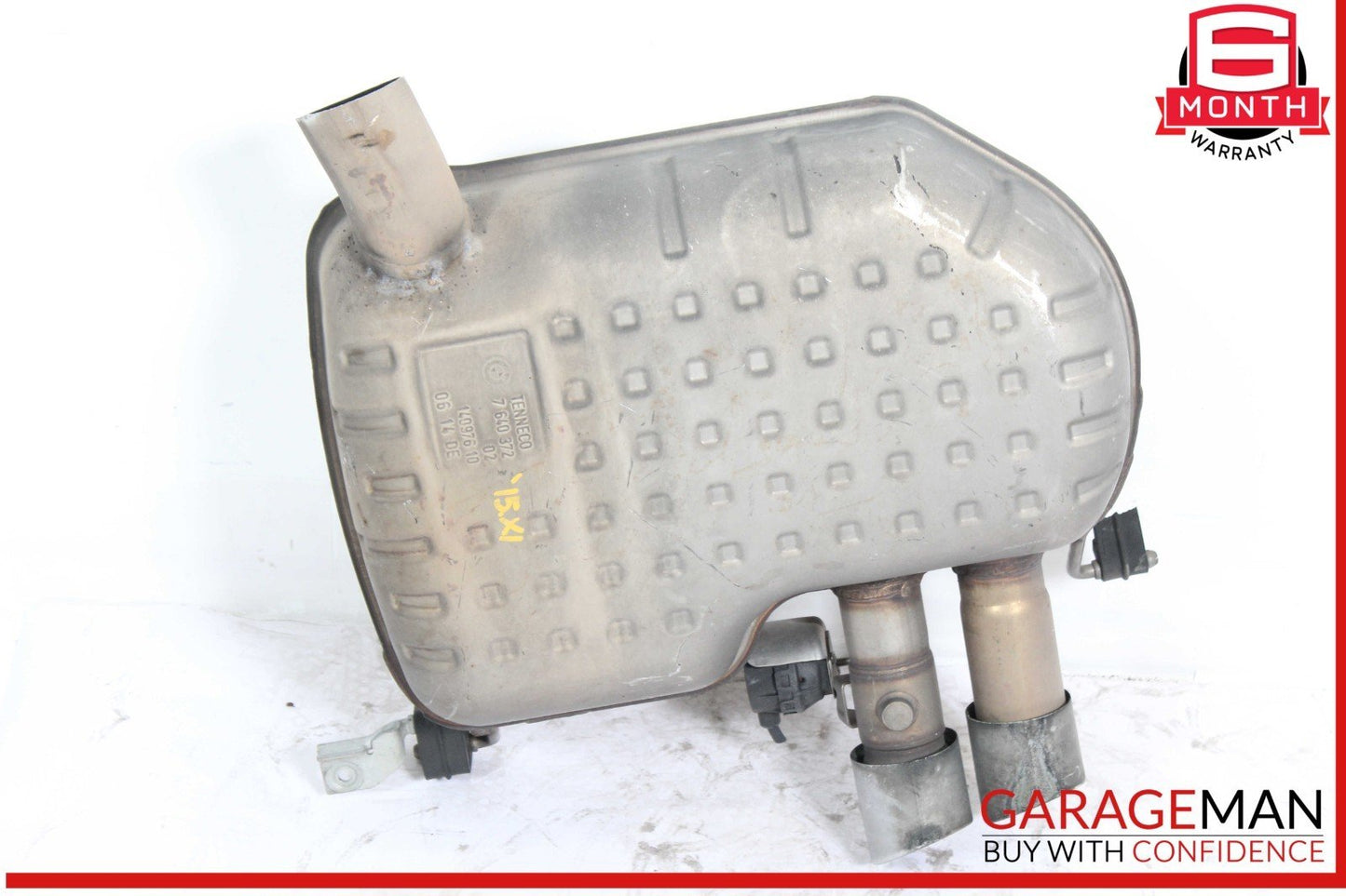 12-15 BMW E84 X1 Rear Section Exhaust Muffler Barrel Assembly OEM