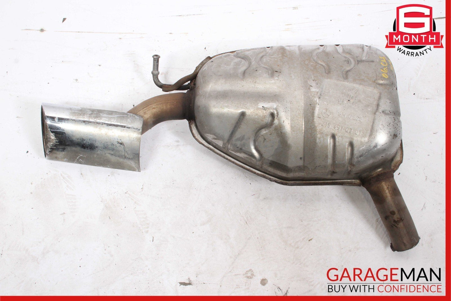 06-08 Mercedes W219 CLS500 CLS550 AMG Exhaust Muffler Right Passenger Side OEM