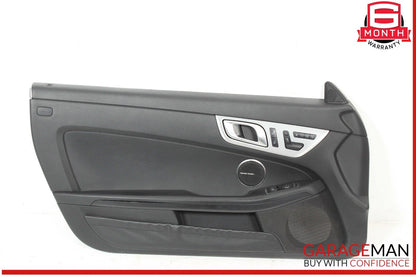 12-16 Mercedes R172 SLK250 Front Left Side Interior Door Panel Assembly Black