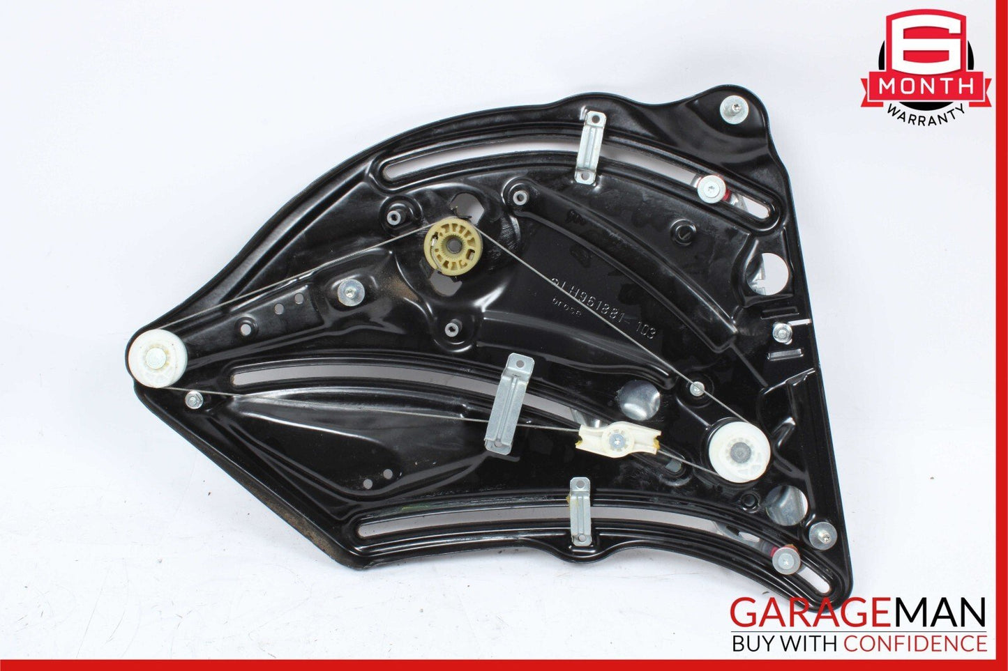 10-16 Mercedes E350 E550 Coupe Rear Left Door Regulator Window Frame w/o Motor