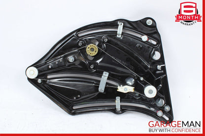 10-16 Mercedes E350 E550 Coupe Rear Left Door Regulator Window Frame w/o Motor