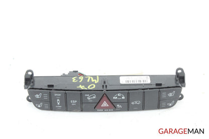 06-11 Mercedes W164 ML350 ML63 AMG Dash Hazard Light Switch Control Module A124