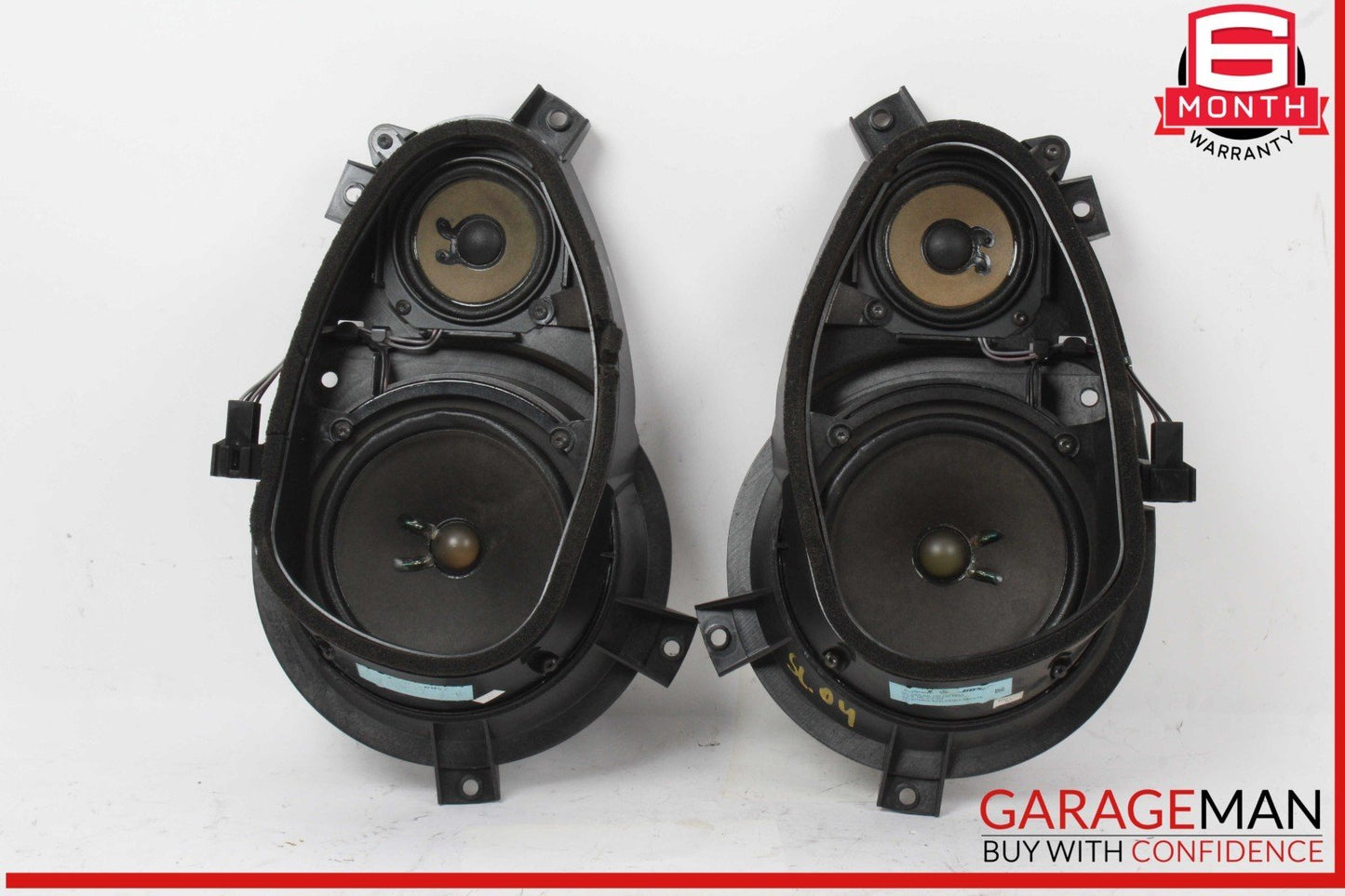 03-08 Mercedes R230 SL500 SL55 Left & Right Side Door Audio Speakers Set Bose