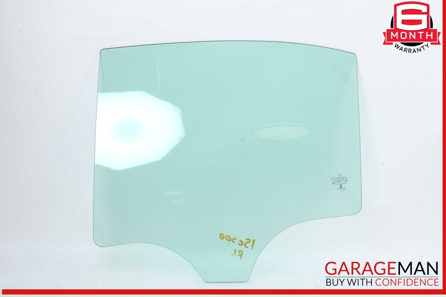 15-21 Mercedes W205 C300 C400 Rear Left Driver Side Door Window Glass OEM