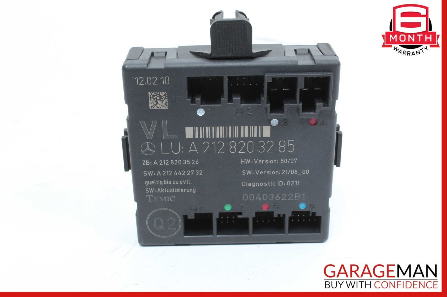 08-14 Mercedes W204 C250 C350 C300 Front Left Side Door Control Module Unit