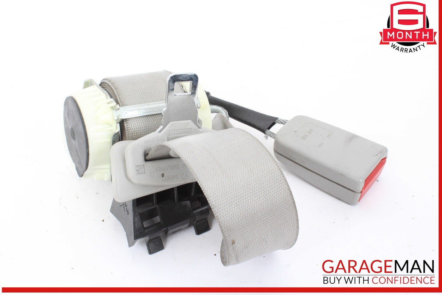 07-13 Mercedes W221 S550 S63 Rear Center Seat Belt Retractor Buckle Black OEM