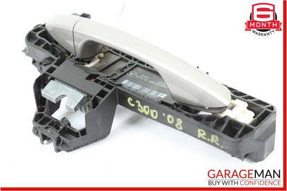 08-11 Mercedes W204 C300 C250 Rear Right Side Exterior Door Handle Silver OEM
