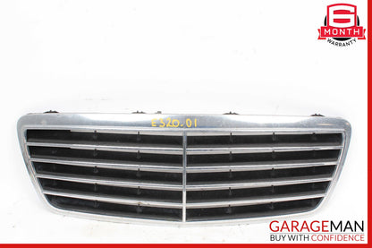 00-03 Mercedes W210 E320 E55 AMG Front Hood Radiator Trim Cover Grille Chrome