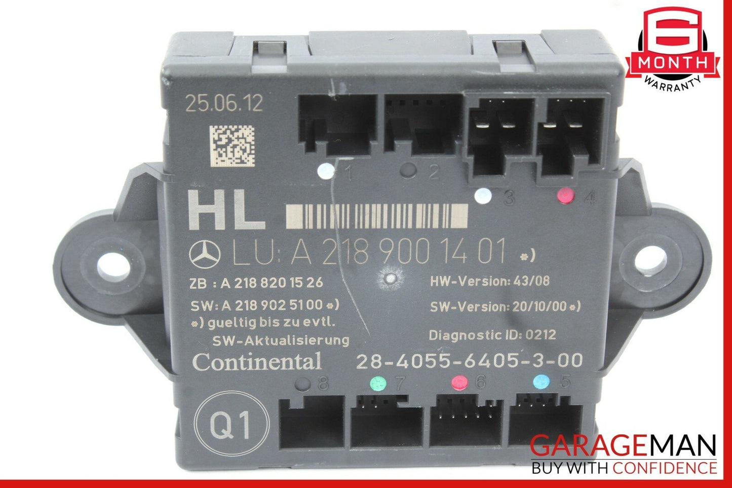 08-15 Mercedes W204 C250 Rear Left Driver Side Door Control Module Q1 OEM