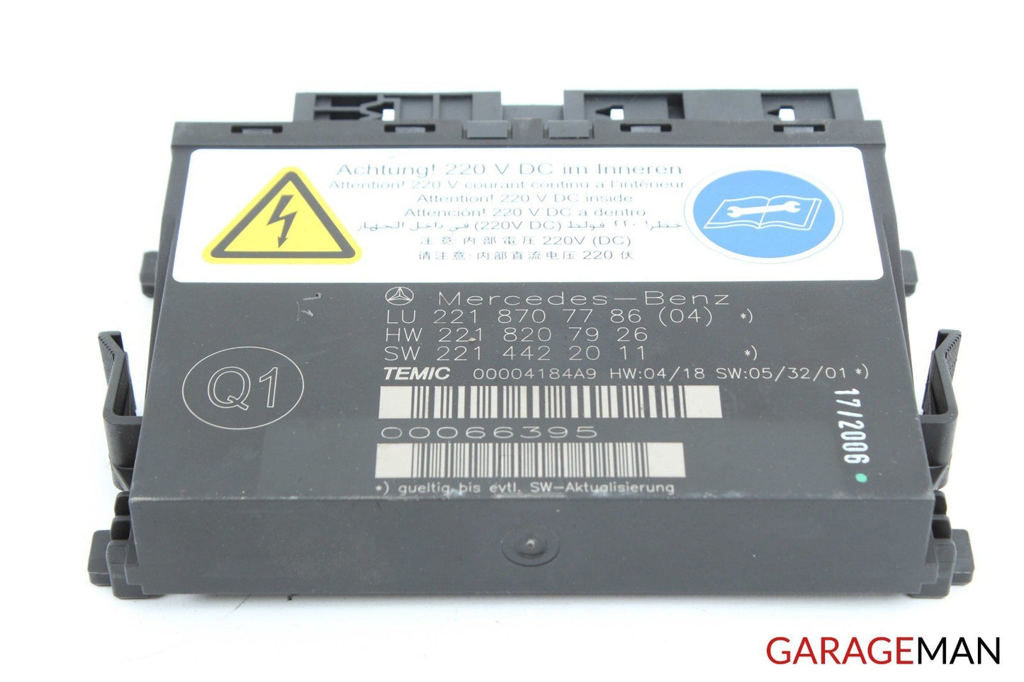 07-09 Mercedes W221 S550 Front Right Side Seat Computer Control Module Unit Q1