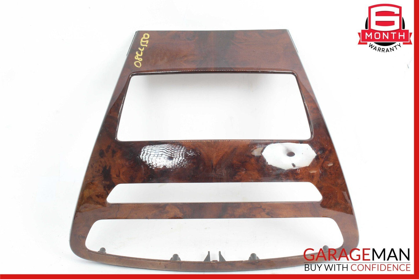 07-14 Mercedes W216 CL550 Center Console Comand Unit Radio Bezel Trim Wood OEM