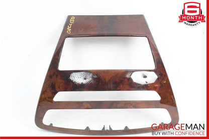 07-14 Mercedes W216 CL550 Center Console Comand Unit Radio Bezel Trim Wood OEM