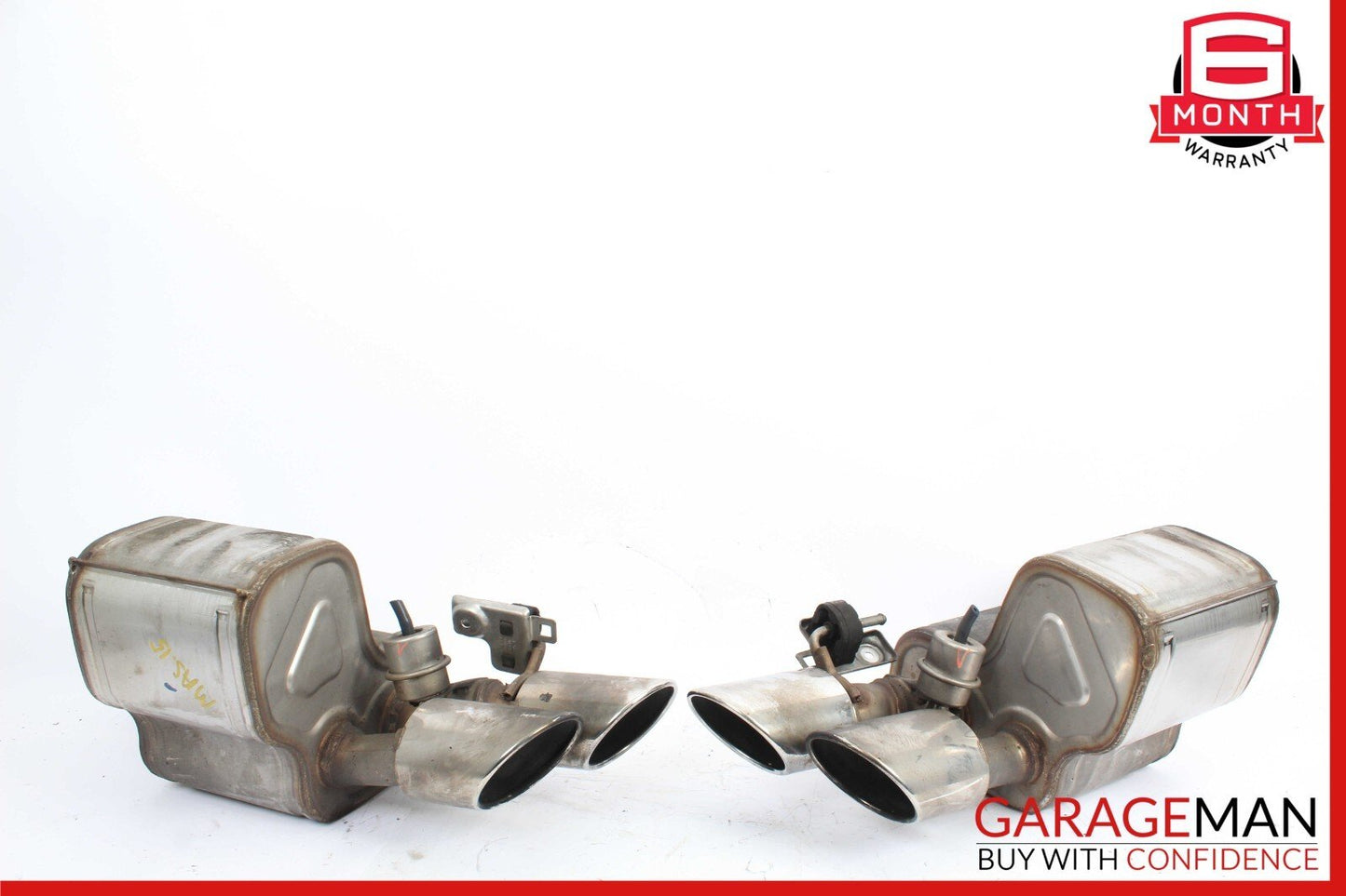 14-17 Maserati Ghibli Rear Right & Left Side Exhaust Muffler Tip OEM