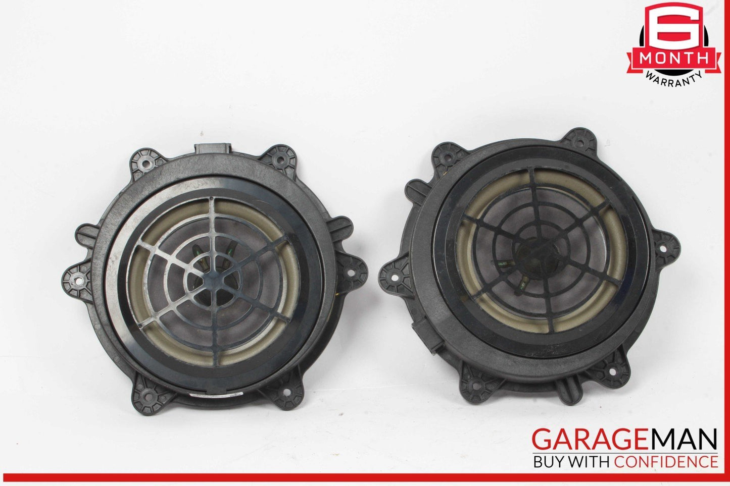 10-18 Porsche Cayenne 958 Rear Left & Right Side Door Audio Sound Speakers Set