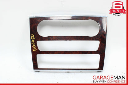 06-12 Mercedes GL450 ML350 Center Console Control Trim Bezel Cover Panel Wood
