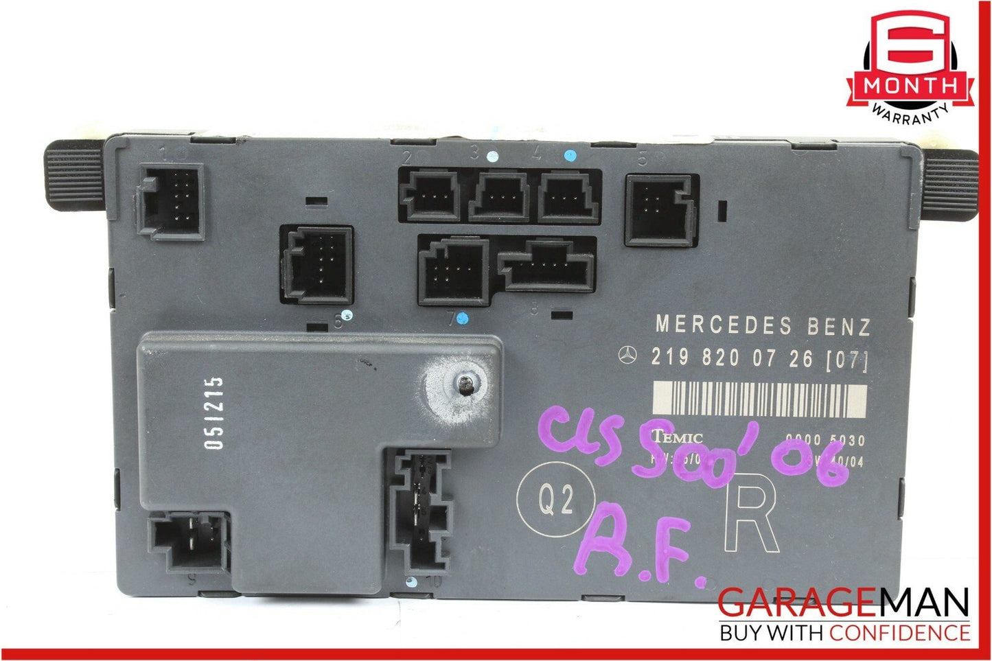 06-11 Mercedes W219 CLS500 Front Right Passenger SIde Door Control Module Unit