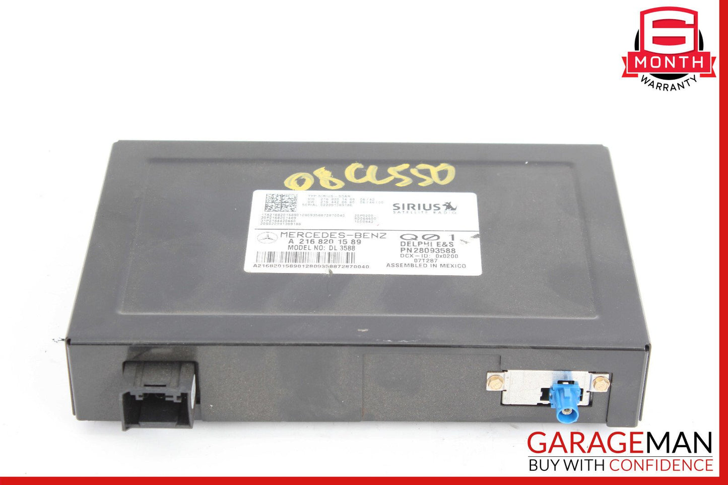 07-14 Mercedes W216 CL550 SLK350 Sirius Satellite Radio Module Receiver OEM