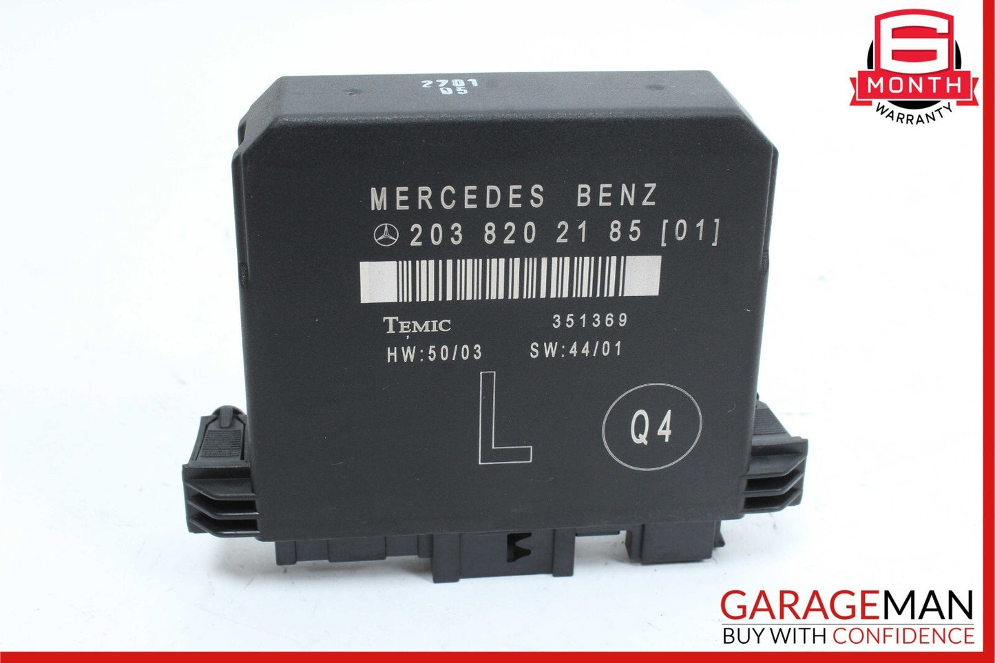 01-07 Mercedes W203 C230 C320 Rear Left Side Door Computer Controller Module