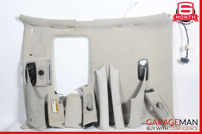 03-13 Maserati Quattroporte M139 Roof Headliner Pillar Set Trim Assembly Suede