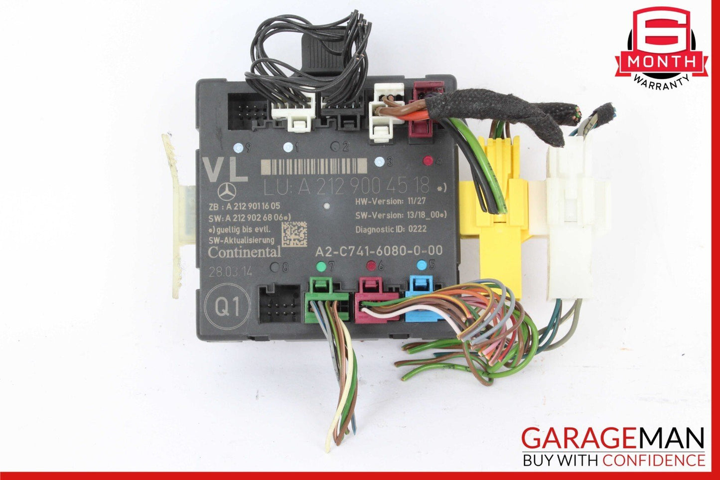 08-18 Mercedes W204 C350 C300 Front Left Side Door Control Module Unit OEM