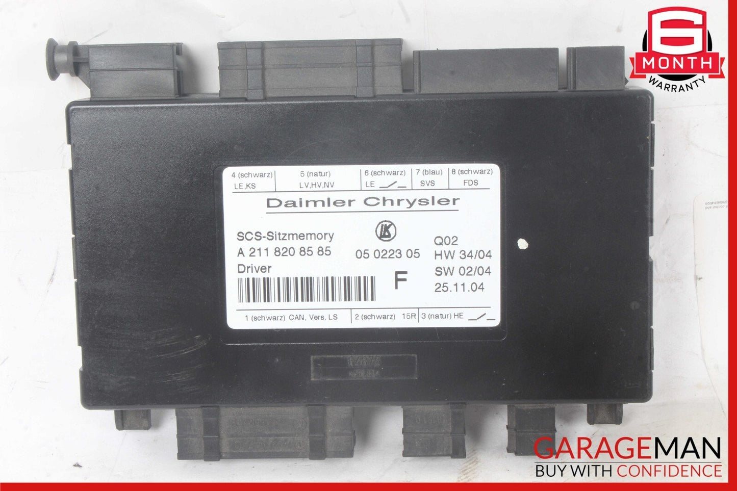 03-12 Mercedes R171 SLK350 GL350 GL550 Front Left Side Seat Control Module OEM