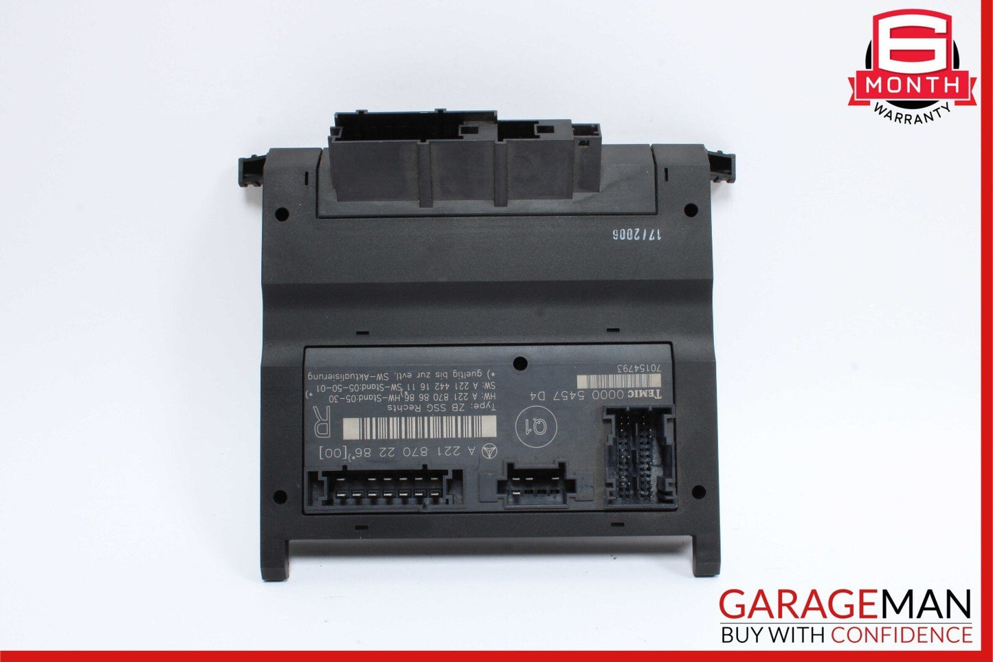 07-13 Mercedes W221 S550 S400 S350 Front Right Side Under Seat Control Unit