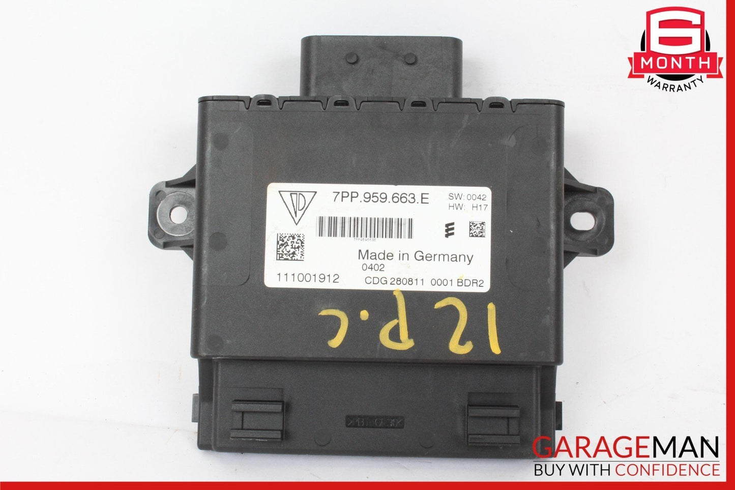 11-17 Porsche Cayenne S 958 Voltage Stabiliser Converter Control Module Unit OEM