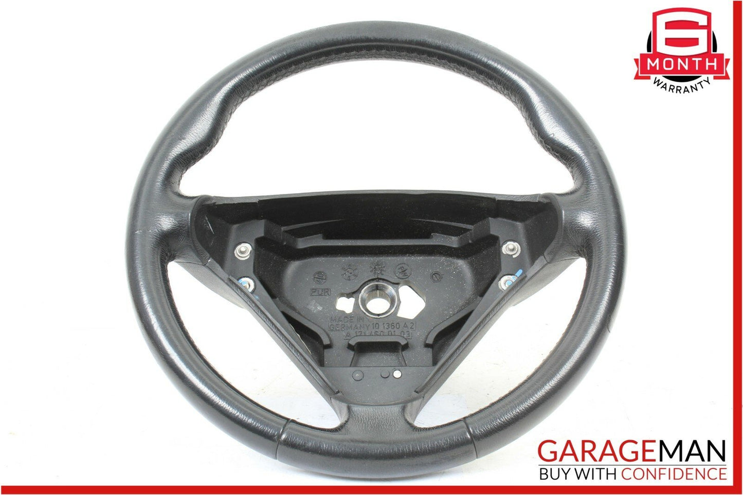 05-08 Mercedes SLK280 C230 Sport 3 Spoke Steering Wheel Leather Black OEM
