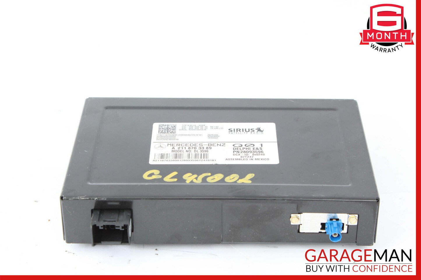 03-09 Mercedes X164 GL450 ML320 CL550 Sirius Satellite Radio Receiver OEM