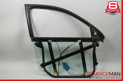 03-06 Porsche Cayenne 955 Front Right Door Window Frame Glass Panel Plate Assy