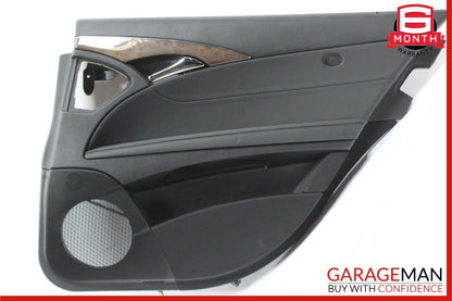 07-09 Mercedes W211 E350 Rear Right Side Interior Door Panel Black OEM