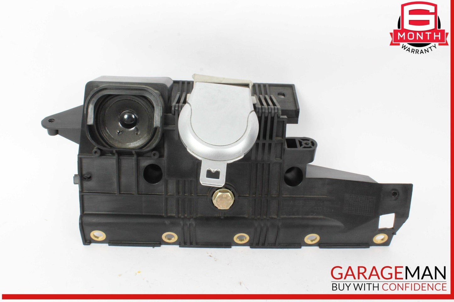 03-08 Mercedes R230 SL500 Rear Left Seat Belt Retractor Luggage w/ Speaker OEM