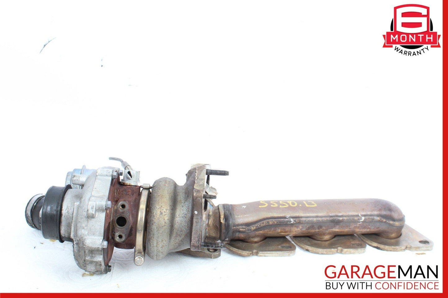 12-18 Mercedes S550 E550 M278 4.7L Left Side Turbocharger Turbo Charger Manifold