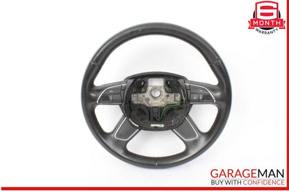 13-16 Audi A4 Front Left Driver Side Steering Wheel Black 4L0419091AC OEM