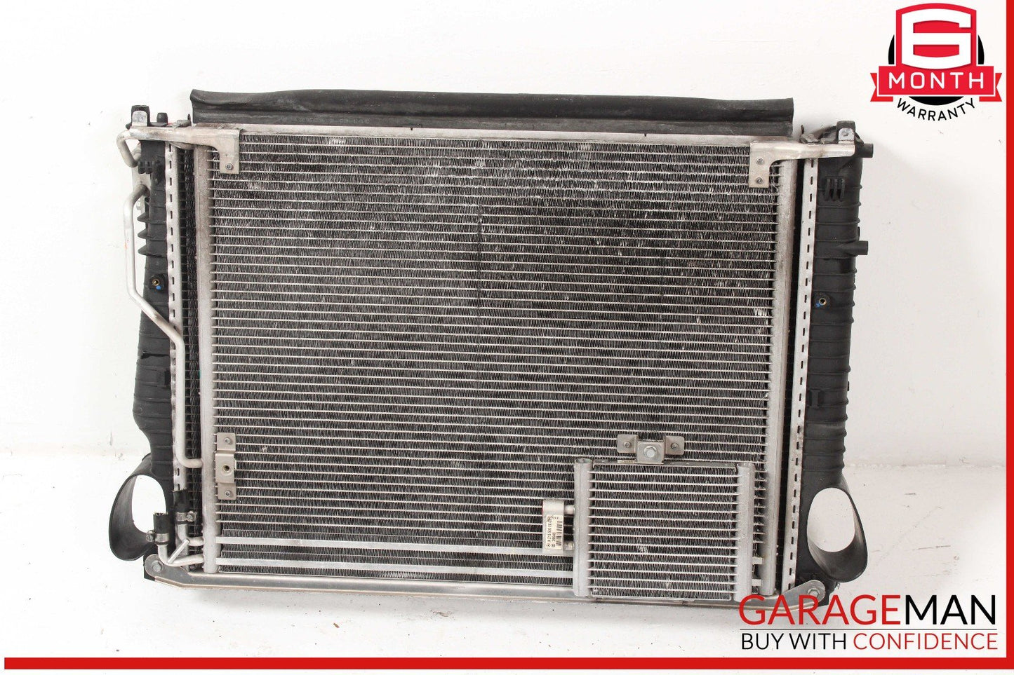 03-06 Mercedes R230 SL500 Cooling Radiator A/C Condensor Oil Cooler OEM