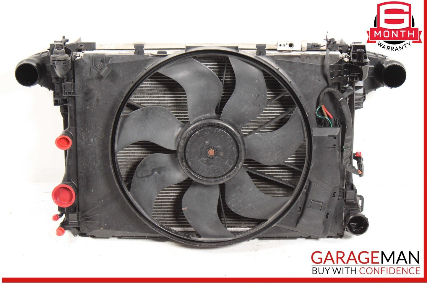12-15 Mercedes W204 C250 Engine Motor Cooling Radiator A/C AC Condenser Assembly