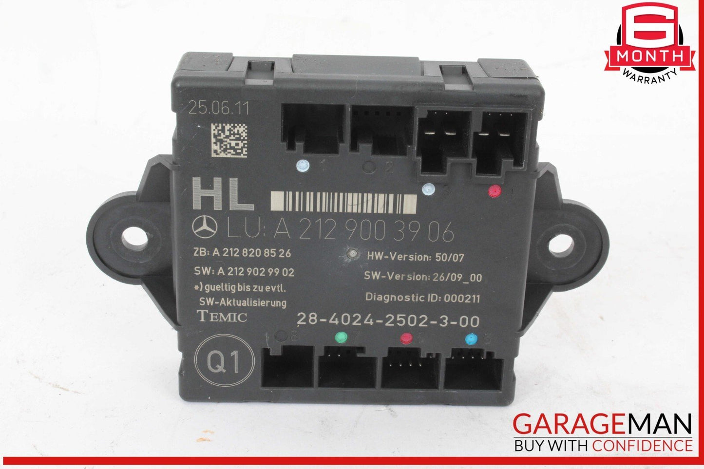 08-18 Mercedes W212 E350 Bluetec Rear Left Side Door Control Module OEM
